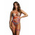 Боди с гартерами и наклейками на грудь Open-cup Strappy Teddy Dazzling Sticker