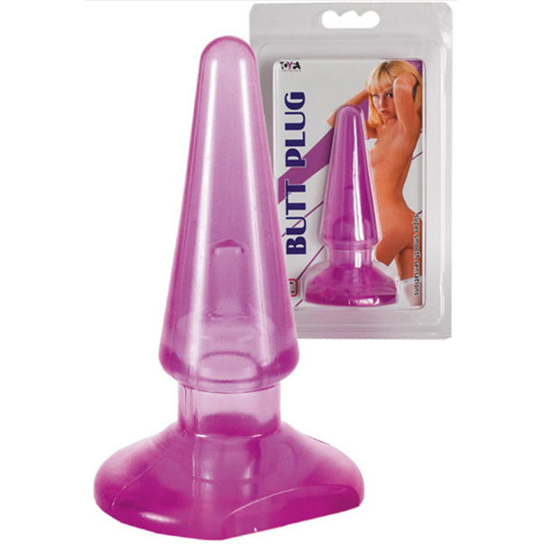 Фиолетовая анальная пробка BUTT PLUG - 9,5 см. Фиолетовая анальная пробка BUTT PLUG - 9,5 см.