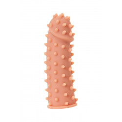 Насадка на фаллос с шипами и бугорками Extreme Sleeve 003 M-size - 14,7 см.