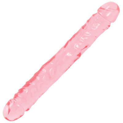 Двухсторонний гелевый фаллоимитатор Crystal Jellies 12 Jr. Double Dong - 30,5 см.