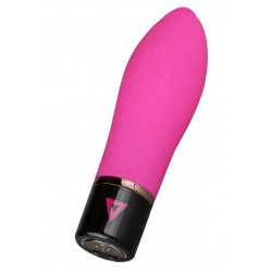 Розовый силиконовый мини-вибратор Lil Swirl - 10 см.