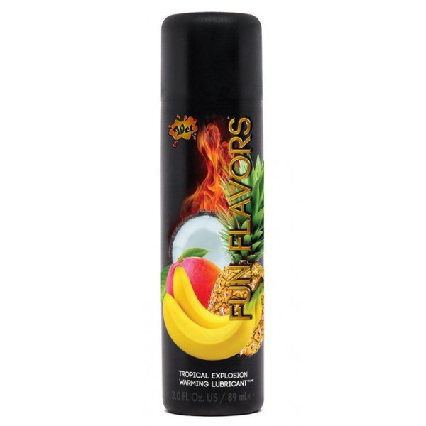 Разогревающий лубрикант Fun Flavors 4-in-1 Tropical Explosion с ароматом тропических фруктов - 89 мл. Разогревающий лубрикант Fun Flavors 4-in-1 Tropical Explosion с ароматом тропических фруктов - 89 мл.