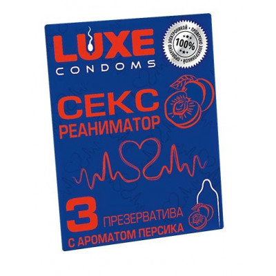 Презервативы с ароматом персика Сексреаниматор - 3 шт.