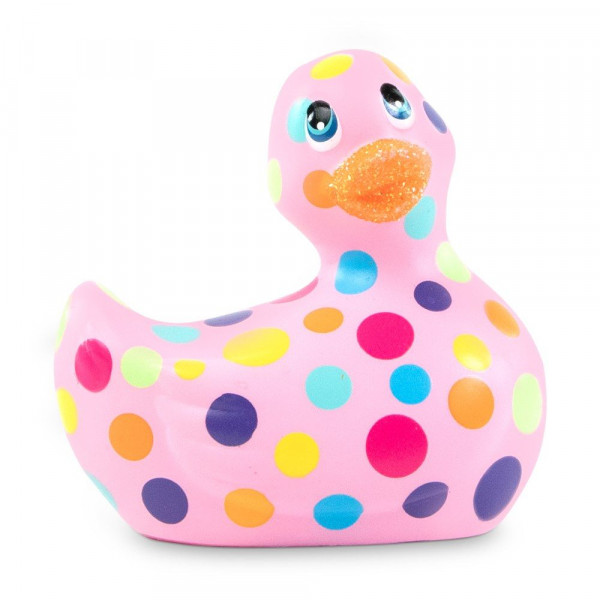 Розовый вибратор-уточка I Rub My Duckie 2.0 Happiness в разноцветный горох Розовый вибратор-уточка I Rub My Duckie 2.0 Happiness в разноцветный горох
