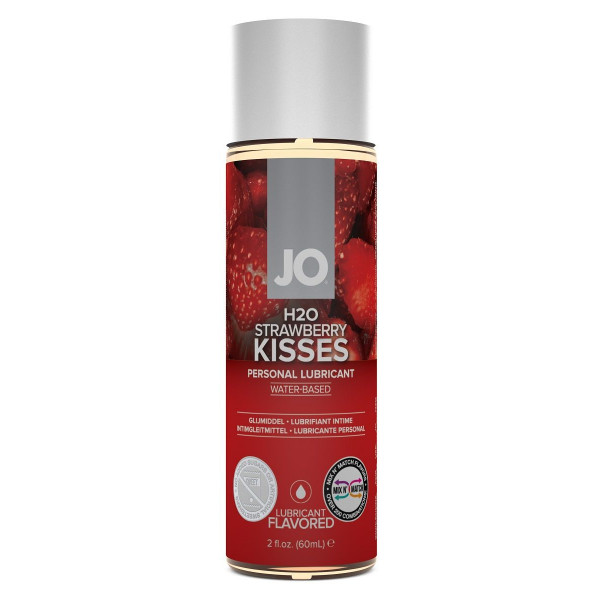 Лубрикант на водной основе с ароматом клубники JO Flavored Strawberry Kiss - 60 мл. Лубрикант на водной основе с ароматом клубники JO Flavored Strawberry Kiss - 60 мл.