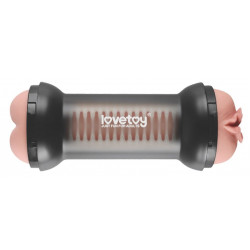 Телесный двусторонний мастурбатор Training Master Double Side Stroker Pussy and Anus