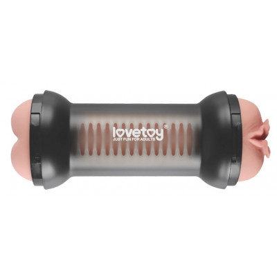 Телесный двусторонний мастурбатор Training Master Double Side Stroker Pussy and Anus