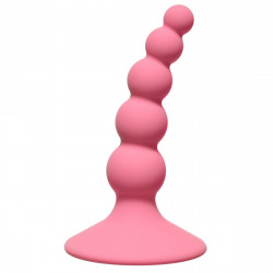 Розовая анальная пробка Ribbed Plug Pink - 10,5 см. Розовая анальная пробка Ribbed Plug Pink - 10,5 см.