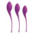 Набор из 3 фиолетовых вагинальных шариков PLEASURE BALLS EGGS KEGEL EXERCISE SET