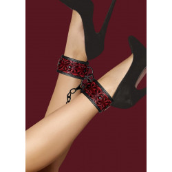 Красно-черные поножи Luxury Ankle Cuffs Красно-черные поножи Luxury Ankle Cuffs