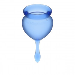 Набор синих менструальных чаш Feel good Menstrual Cup Набор синих менструальных чаш Feel good Menstrual Cup