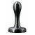 Черная анальная пробка Bowler Plug SM - 8,4 см.