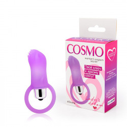 Лиловый вибростимулятор Cosmo с петелькой Лиловый вибростимулятор Cosmo с петелькой