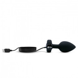Черная анальная вибровтулка с кристаллом Vibrating Jewel Plug M/L - 10,5 см. Черная анальная вибровтулка с кристаллом Vibrating Jewel Plug M/L - 10,5 см.