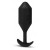 Черная вибропробка для ношения Vibrating Snug Plug 5 - 16,5 см.