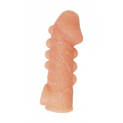 Телесная закрытая насадка с шишечками Cock Sleeve 008 Size L - 17,6 см. Телесная закрытая насадка с шишечками Cock Sleeve 008 Size L - 17,6 см.
