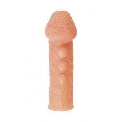 Телесная закрытая насадка с шишечками Cock Sleeve 008 Size L - 17,6 см. Телесная закрытая насадка с шишечками Cock Sleeve 008 Size L - 17,6 см.