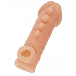 Телесная закрытая насадка с шишечками Cock Sleeve 008 Size L - 17,6 см. Телесная закрытая насадка с шишечками Cock Sleeve 008 Size L - 17,6 см.