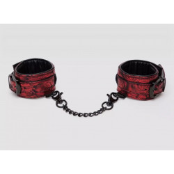 Красно-черные наручники Reversible Faux Leather Wrist Cuffs Красно-черные наручники Reversible Faux Leather Wrist Cuffs