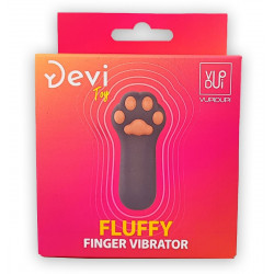 Насадка на палец в форме лапки Finger Vibrator Fluffy