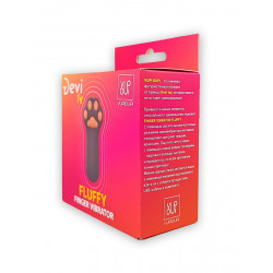 Насадка на палец в форме лапки Finger Vibrator Fluffy