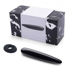 Массажер Le Wand Crystal Slim Wand из черного обсидиана Массажер Le Wand Crystal Slim Wand из черного обсидиана