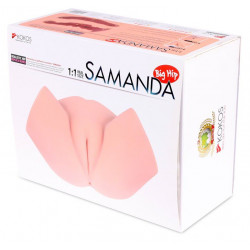 Мастурбатор-полуторс с вагиной и анусом Samanda