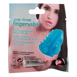 Голубая насадка на палец с вибрацией One-time Finger Vibrator