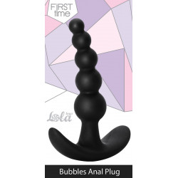 Чёрная анальная пробка Bubbles Anal Plug - 11,5 см. Чёрная анальная пробка Bubbles Anal Plug - 11,5 см.