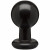 Круглая черная анальная пробка Classic Round Butt Plugs Large - 12,1 см.
