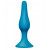 Бирюзовая анальная пробка Slim Anal Plug Large - 12,5 см.