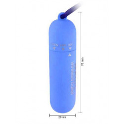 Голубая вибропуля Magic bullet - 7 см.