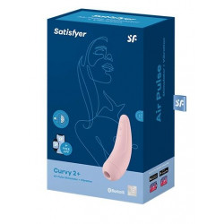Розовый вакуум-волновой стимулятор Satisfyer Curvy 2+ Розовый вакуум-волновой стимулятор Satisfyer Curvy 2+