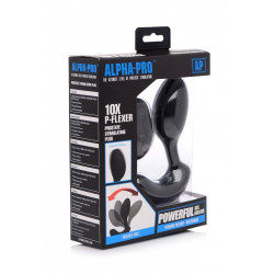 Черный стимулятор простаты 10X P-Flexer Prostate Stimulating Anal Butt Plug - 13,7 см.