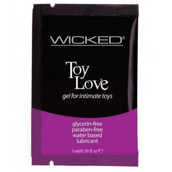 Лубрикант на водной основе для использования с игрушками WICKED Toy Love - 3 мл. Лубрикант на водной основе для использования с игрушками WICKED Toy Love - 3 мл.