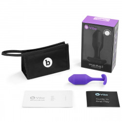 Фиолетовая пробка для ношения B-vibe Snug Plug 2 - 11,4 см. Фиолетовая пробка для ношения B-vibe Snug Plug 2 - 11,4 см.