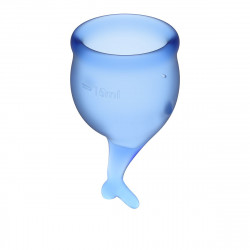 Набор синих менструальных чаш Feel secure Menstrual Cup