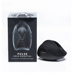 Черный инновационный мужской вибратор PULSE SOLO ESSENTIAL Черный инновационный мужской вибратор PULSE SOLO ESSENTIAL