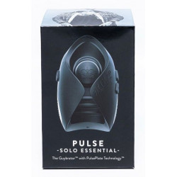 Черный инновационный мужской вибратор PULSE SOLO ESSENTIAL Черный инновационный мужской вибратор PULSE SOLO ESSENTIAL