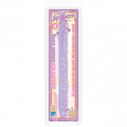 Двухсторонний фиолетовый фаллоимитатор Double Dong Purple Jellie - 46 см.