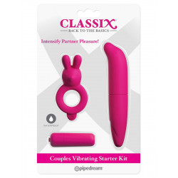 Ярко-розовый вибронабор для пар Couples Vibrating Starter Kit Ярко-розовый вибронабор для пар Couples Vibrating Starter Kit