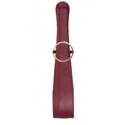 Бордовая шлепалка Belt Flogger - 54 см.