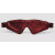 Двусторонняя красно-черная маска на глаза Reversible Faux Leather Blindfold
