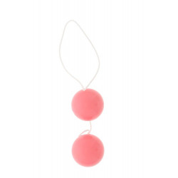 Розовые вагинальные шарики Vibratone DUO-BALLS