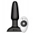 Чёрная вибровтулка с ротацией шариков RIMMING REMOTE CONTROL PLUG BLACK - 15,2 см.