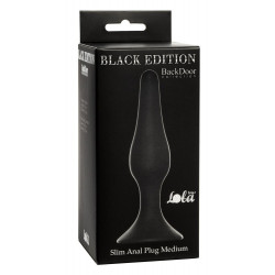 Чёрная анальная пробка Slim Anal Plug Medium - 11,5 см. Чёрная анальная пробка Slim Anal Plug Medium - 11,5 см.