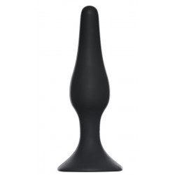 Чёрная анальная пробка Slim Anal Plug Medium - 11,5 см. Чёрная анальная пробка Slim Anal Plug Medium - 11,5 см.