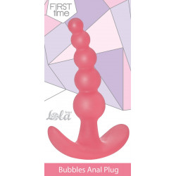 Розовая анальная пробка Bubbles Anal Plug - 11,5 см.