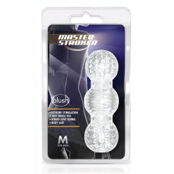 Прозрачный фигурный мастурбатор Master Stroker