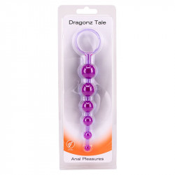 Фиолетовая анальная цепочка DRAGONZ TALE ANAL - 20 см. Фиолетовая анальная цепочка DRAGONZ TALE ANAL - 20 см.